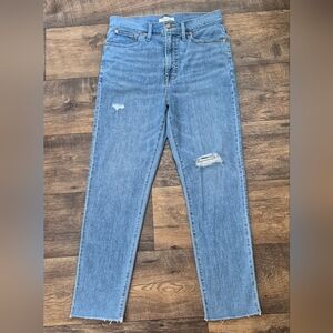 Madewell Light Blue Distressed " Perfect Vintage" Jeans